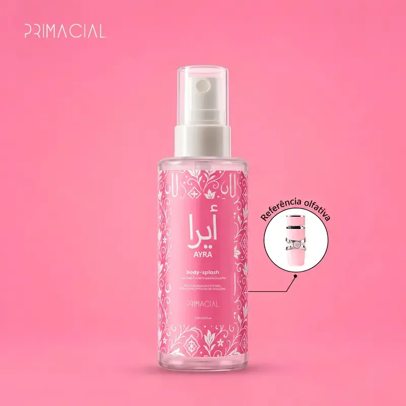 Body Splash Árabe Ayra 100ml by Primacial - Perfume Floral Gourmand